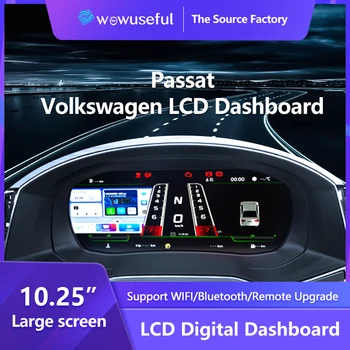 10,25 ‘ЖК-цифровая Приборная панель Для Volkswagen Passat 2016-2017 годов NTG4.5 Авто Радио Приборная панель Кабины