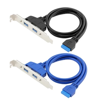 2 Порта USB3.0 USB 3.0 Разъем для подключения к материнской плате 20Pin PCI кабель-адаптер