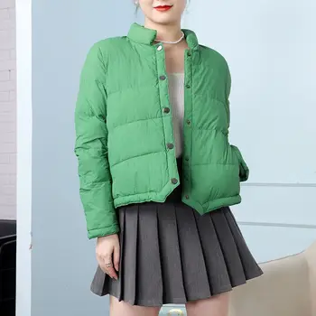 2023 Новая осенне-зимняя куртка, тонкое пальто, Женская одежда с хлопковой подкладкой, тонкая студенческая одежда