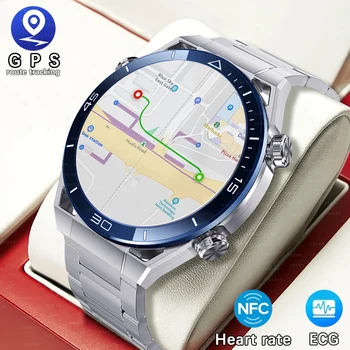 2023 Новые смарт-часы NFC ECG + PPG Bluetooth Call GPS Motion Tracker для Huawei Watch Ultimate IOS Android Smartwatch Мужские часы