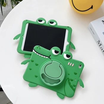 3D Крокодил Для Ipad Pro 11 2022 2020 Чехол Мягкий Чехол для Планшета iPad 5 6 Air 1 2 pro 10,5 air 4 5 10,9 детский Противоударный Чехол
