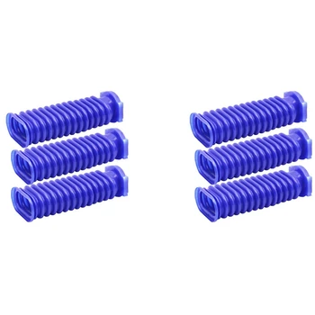 6 упаковок барабанных всасывающих синих шланговых фитингов для запасных частей пылесоса Dyson V6 V7 V8 V10 V11