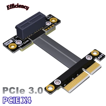 ADT PCI-E X4-X1 Удлинительный кабель Адаптер-удлинитель 4x PCIe 3.0 Настройка PCIe3.0x1 Gen3 8G/bps