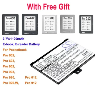 Cameron Sino Аккумулятор для чтения электронных книг емкостью 1100 мАч для Pocketbook Pro 602, Pro 603, Pro 612, Pro 902, Pro 903, Pro 912, Pro 920, Pro 920.W