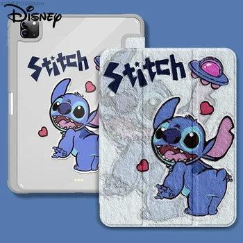 Disney Stitch Защитный Чехол для iPad Pro 2022 2018 12,9 11 Картина маслом Air 1 2 3 4 5 Mini 6 8,3 10,9 Чехол для iPad 9 10,2 Дюйма 2021