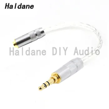 Haldane HIFI DIY 3,5 мм Stero 3pin Штекер до 4,4 мм Сбалансированный Посеребренный Аудиокабель-адаптер 3,5-4,4 Соединительный Шнур