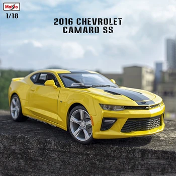 Maisto 1:18 2016 Chevrolet Camaro SS автомобиль из сплава модель автомобиля имитация украшения автомобиля коллекция подарочных игрушек Литье под давлением модель мальчик игрушка