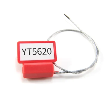 RFID электронное проволочное уплотнение 50 шт. авиационный трос с медной проволокой 30 см (цвет: красный, желтый, светло-синий, белый)