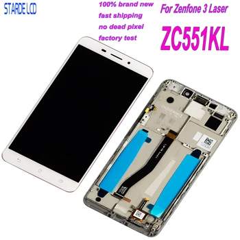 Starde ЖК-дисплей для Asus ZenFone 3 Laser ZC551KL Z01BD ЖК-дисплей с Сенсорным экраном, Дигитайзер в Сборе с Рамкой + Инструменты
