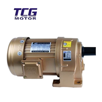TCG AC ножной или винтовой электродвигатель с редуктором мощностью 1 л.с. 750 Вт 100 об/мин, однофазный или трехфазный электродвигатель с винтовой передачей