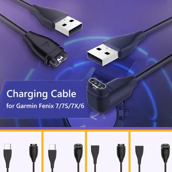 USB-кабель для зарядки Garmin Fenix 7/7 S/7X/6/6S Магнитный кабель для зарядки, Провод Для Передачи данных, Адаптер Питания, Зарядное устройство для часов