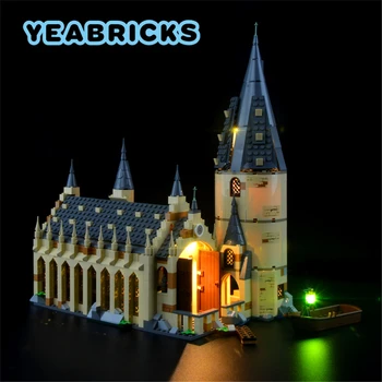 YEBRICKS Светодиодный световой комплект для 75954 Большого зала, набор строительных блоков (не включает модель), Кирпичные игрушки для детей