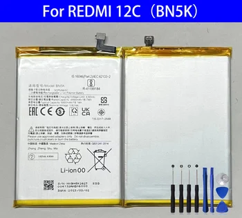 Аккумулятор BN5K для REDMI 12C Ремонтная деталь Оригинальная емкость Аккумуляторов для мобильных телефонов Bateria