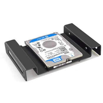 Алюминиевый 5,25-дюймовый 2,5- или 3,5-дюймовый жесткий диск HDD SSD Конвертер Адаптер Монтажный Кронштейн Жесткий диск Клетка