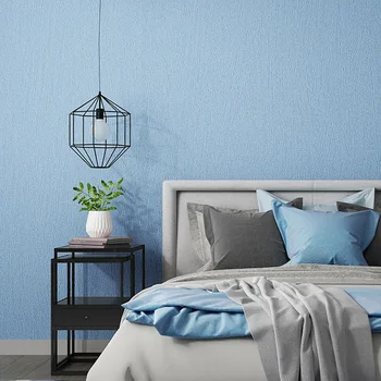 Декоративные Обои Home Nordic Solid Color Серо-Синие Водонепроницаемые Обои В Рулоне Для Стен Спальни Гостиной Декоративные Стены