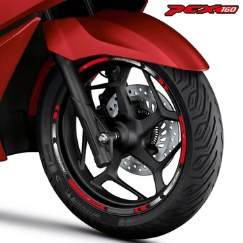 Для Honda pcx160 PCX 160 2021 Аксессуары для мотоциклов Наклейки на Ступицы Колес Со Светоотражающими Полосками, Лента Для Обода, Набор Декоративных Наклеек на Шины