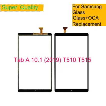 Для Samsung Galaxy Tab A 10.1 2019 T515 T510, Сенсорная панель планшета с сенсорным экраном, Переднее внешнее ЖК-стекло с ОСА