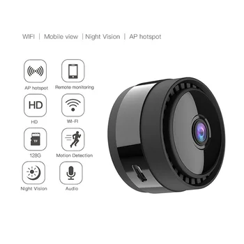 Домашняя умная беспроводная камера Wifi с аккумулятором 1080P, ночное видение высокой четкости, обнаружение движения человека, дистанционная сигнализация
