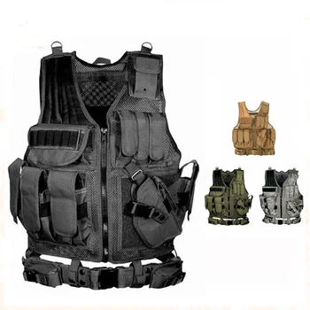 Дышащий Тактический жилет SWAT, Военные Бронежилеты, Охотничьи Армейские жилеты для игры в CS на открытом воздухе, Куртка для страйкбола, тренировочный костюм