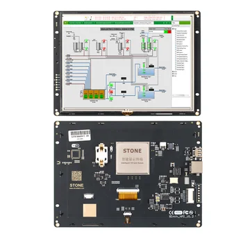 КАМЕННЫЙ 8-дюймовый HMI TFT ЖК-дисплей Программируемый логический ЖК-контроллер Сенсорный экран для настройки оборудования