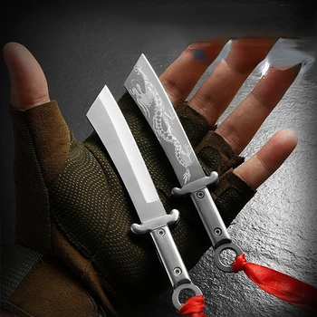 Карманный нож для самообороны из нержавеющей стали 4Cr13, Многофункциональный EDC, Маленькое Мачете, Подходящее для активного отдыха, повседневного использования в быту