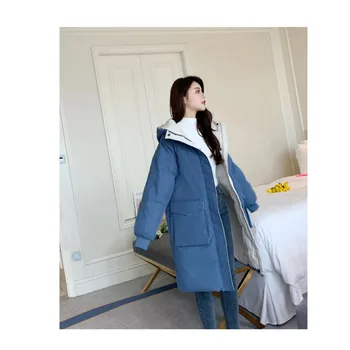 Куртка с хлопчатобумажной подкладкой, новинка 2020 года, женская корейская свободная пуховая куртка с хлопчатобумажной подкладкой, зимнее пальто, короткая одежда для выпечки хлеба, преодоление пирога