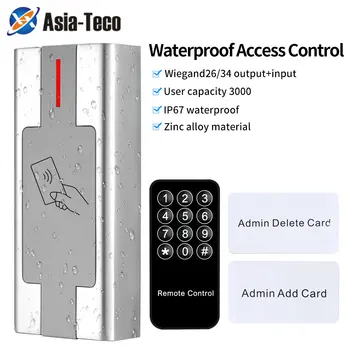 Металлическая Водонепроницаемая клавиатура контроля доступа Wiegand M1 EM Card Reader RFID Автономная клавиатура для входа в систему электронного замка