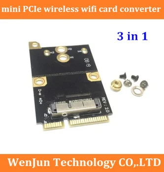 многофункциональный адаптер 3 в 1 MINI PCI-Express PCIe для беспроводной карты Wi-Fi BCM94360CS BCM94331CD BCM94331CSAX
