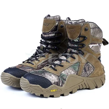 Мужская уличная военная тактическая водонепроницаемая износостойкая обувь для скалолазания, Треккинга, тренировок, Боевой охоты, Армейские ботинки ESDY