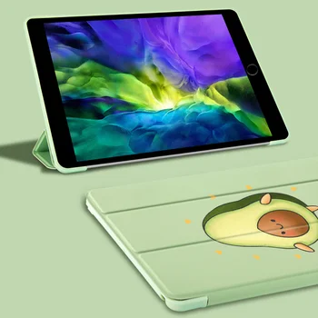 Мультяшный Авокадо Чехлы Для iPad Для iPad Pro 12.9 2020 Чехол Мягкая Силиконовая Задняя Крышка Funda Защитный Чехол iPad 7-го Поколения Case Air 3