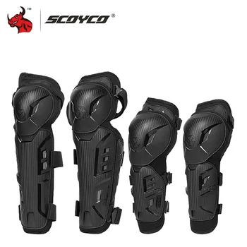Наколенники для мотокросса SCOYCO, Защитный наколенник для мотоцикла, Снаряжение для велоспорта на открытом воздухе, Защита от падения, Налокотники для мотоцикла