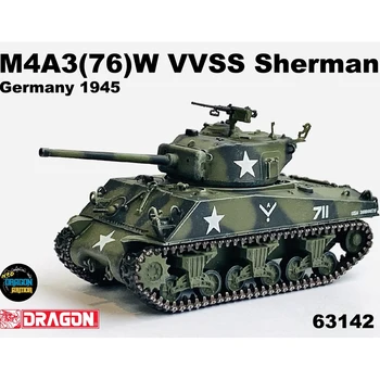 Новая БРОНЯ ДРАКОНА 1/72 M4A3 (76) W VVSS Sherman Германия 1945 Модель Танк 63142 Коллекция солдат в наличии