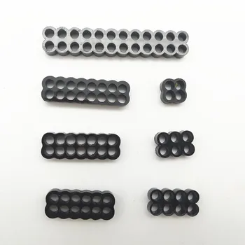 Объемные Черные 3,9 мм Круглые акриловые кабельные Расчески для компьютера Комплект Удлинителей