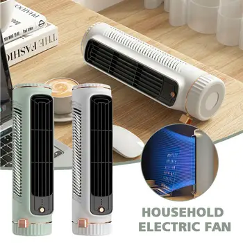Портативный настольный Башенный охлаждающий вентилятор, Мини-вентилятор кондиционера, USB-Аккумуляторный вентилятор-охладитель воздуха, Электрический вентилятор без листьев для домашнего офиса