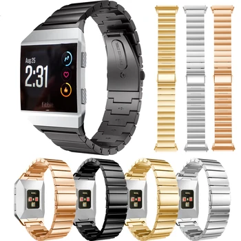 Ремешок для часов Fitbit Ionic из нержавеющей Стали, Металлический Сменный Ремешок для смарт-часов Fitbit Ionic, Ремешок для часов-браслетов