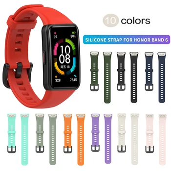 Ремешок для часов Zerobreak для Huawei Honor Band 6, силиконовый сменный ремешок для часов Honor Band 6, ремешок на запястье, браслет