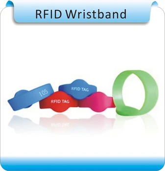 Силиконовый идентификационный браслет водонепроницаемый RFID ID для контроля доступа Универсальный для продажи 100 шт.