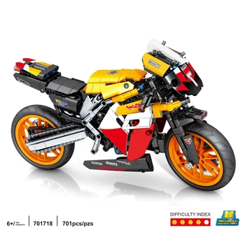 Технический Автомобиль Мотоцикл Hondas CB190R Build Block Японская Моторная Модель Мотоцикла Steam Assembly Brick Коллекция Игрушек Для Подарка