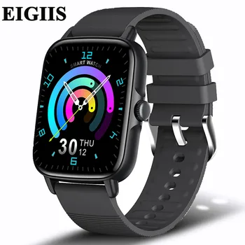 Умные часы EIGIIS Для Мужчин И женщин, спортивные Фитнес-часы с сенсорным экраном, Пульсометр, артериальное давление Для iOS Android, Умные часы для мужчин