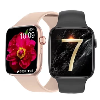 Умные часы серии 7 для мужчин, умные часы, звонки по Bluetooth, Беспроводная зарядка, циферблат, Фитнес-браслет, Часы 7 для Apple watch