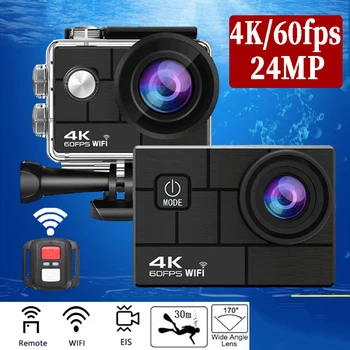 Экшн-камера Ultra HD 4K/60fps 24MP WiFi 2 