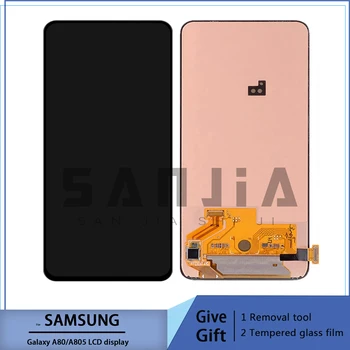 100% Новый Оригинальный ЖК-дисплей для Samsung Galaxy SM-A80 A805 ЖК-дисплей с сенсорным экраном и цифровым преобразователем в сборе для Samsung A80
