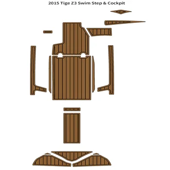 2015 Tige Z3 коврик для кокпита, лодка, пенопласт EVA, палубный коврик из искусственного тика, самоклеящийся