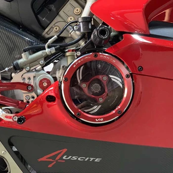 2018-2022 Запчасти для двигателя Ducati Panigale Гоночная Прозрачная Крышка сцепления и Пружинный фиксатор R для Ducati Panigale V4 V4S V4 Speciale