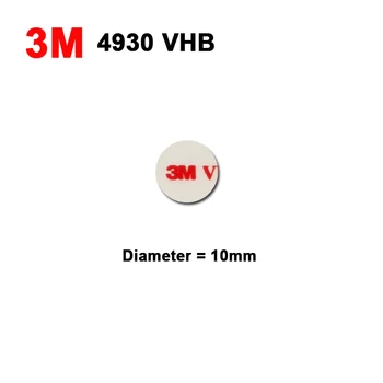 3 М двухсторонняя акриловая клейкая лента из вспененного материала 3 м VHB 4930 белого цвета/круг 10 мм/мы можем предложить другой размер