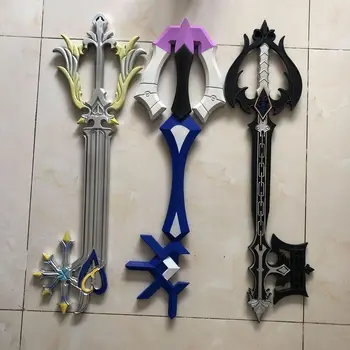 3 стиля Приветственная игра Kingdom Hearts Sora Key sword PU цветное оружие ручной работы, игрушка-меч, подарочная коллекция