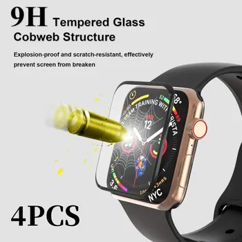 4 шт. Керамическая пленка для Apple Watch Ultra 8 7 49 мм 45 мм 41 мм Защитная пленка для экрана Apple watch 6 5 4 SE 44 мм 40 мм 9HD Мягкое стекло