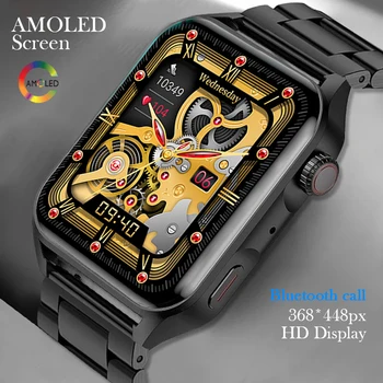 HYTRON AMOLED NFC Смарт-часы Мужские 368 *448 HD Всегда включенный дисплей 1,78 дюйма Bluetooth Вызов IP68 Водонепроницаемые Спортивные умные часы