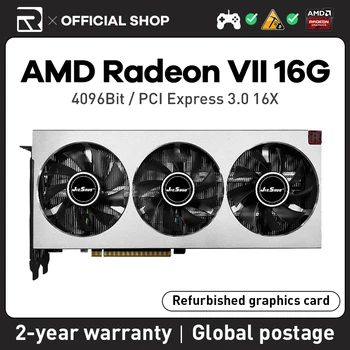 JIESHUO AMD radeon VII 16G turbine профессиональная видеокарта rvn aleo cmp gpu для майнинга видеокарт eth и т.д. btc gpu
