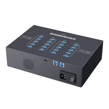 Sipolar a223 20-Портовые USB-концентраторы 3,0 Промышленный Концентратор С питанием от адаптера питания 5 В 40a Для восстановленного Телефона